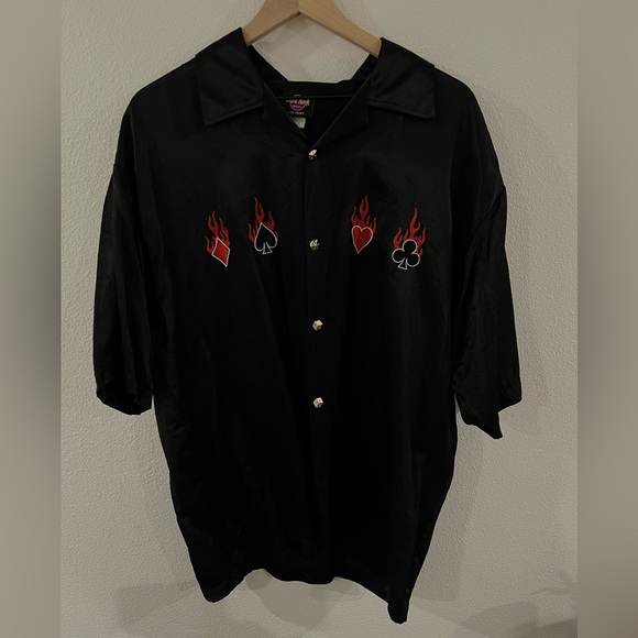 Vintage Hard Rock Hotel Las Vegas Button Short Sleeve Shirt Size XL - Picture 1 of 5